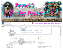 Tablet Screenshot of poodiespetpalace.com